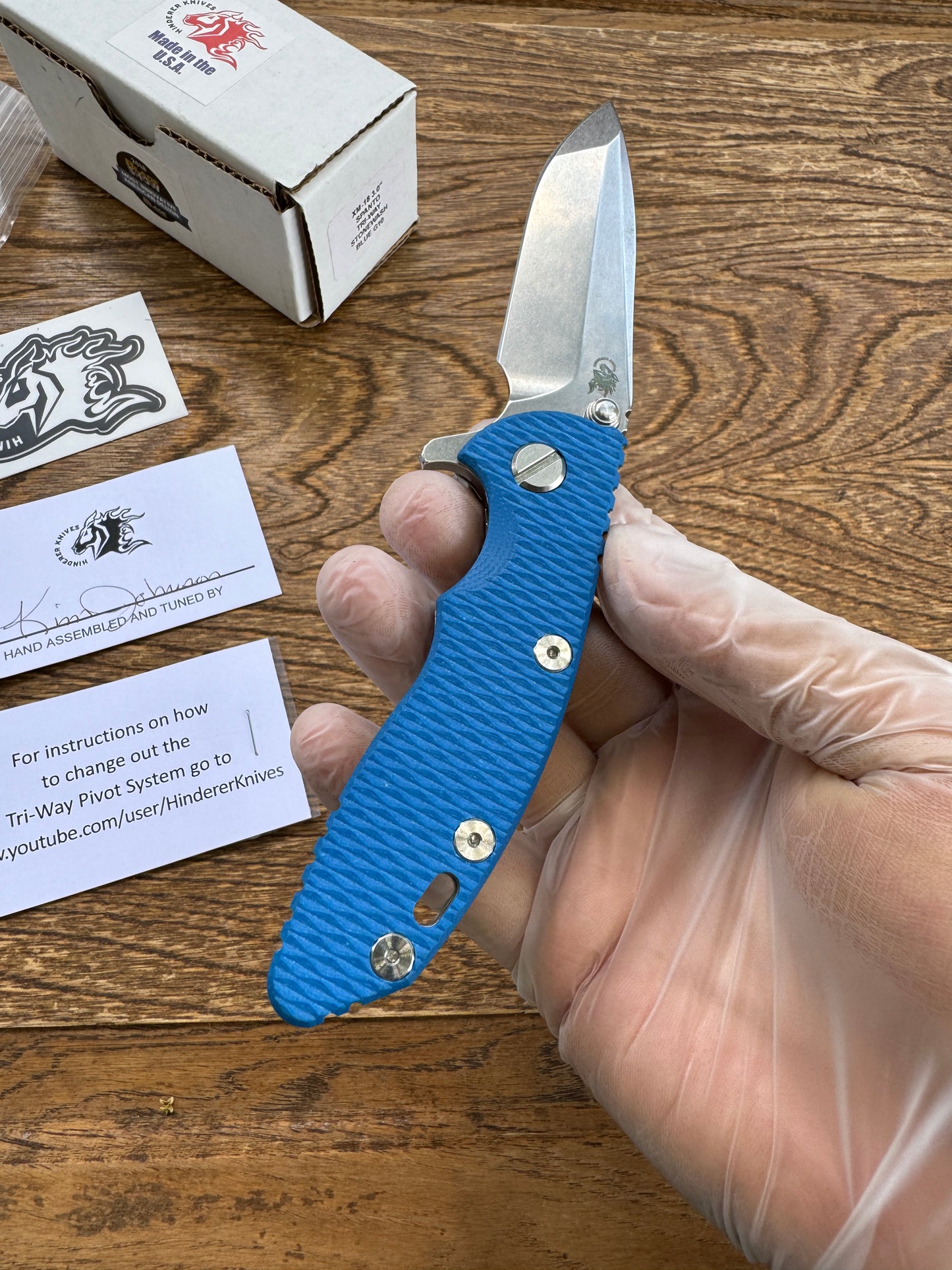 Rick Hinderer XM-18 3" Spanto Tri Way Pivot G-10 Flipper