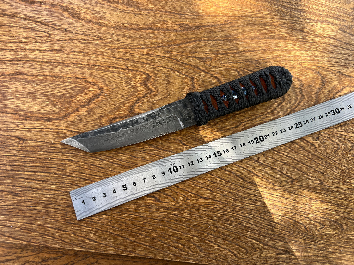 Ben Seward custom damascus Japanese Tanto