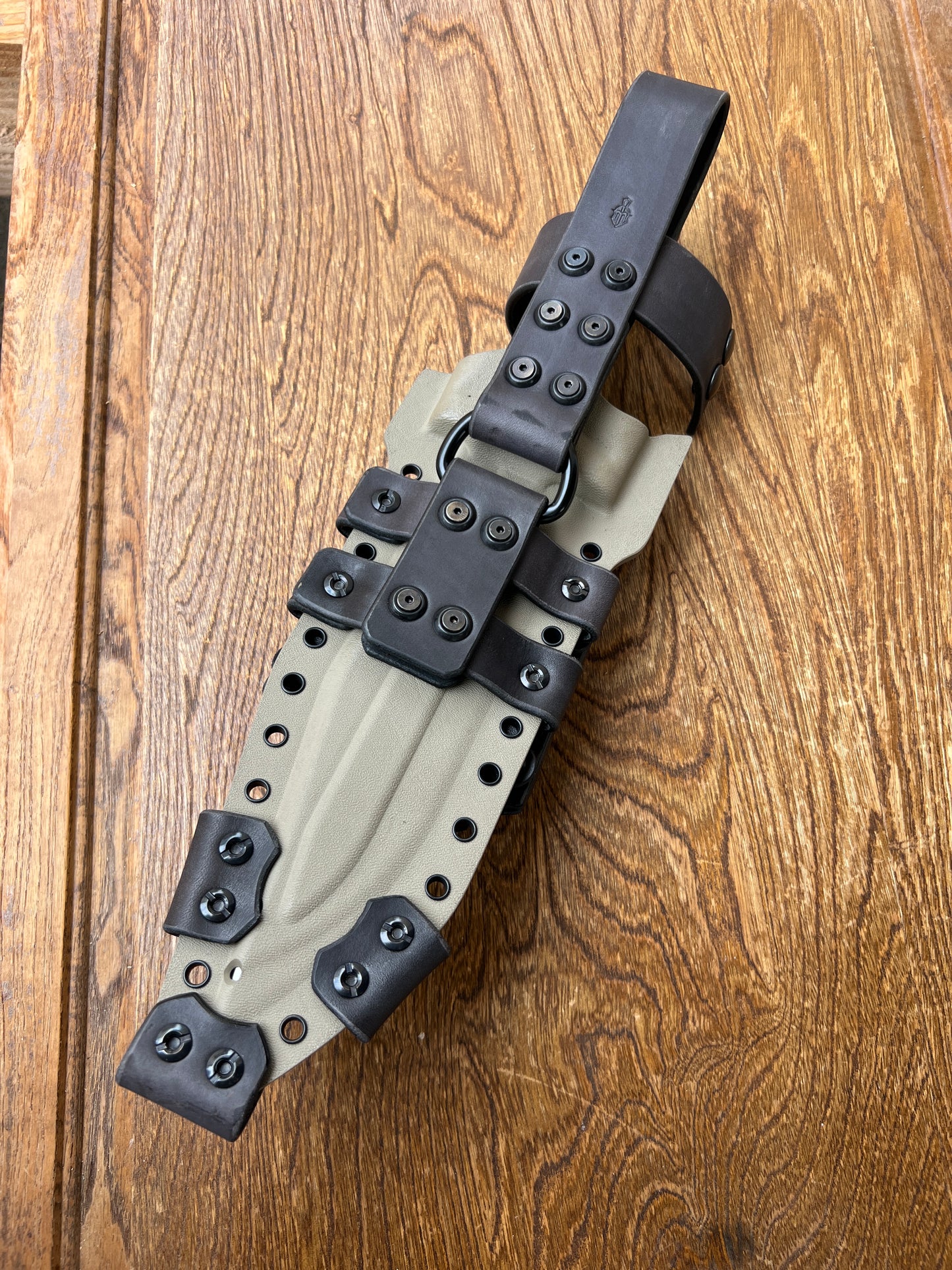 Millerbrosblades Custom M-22 Bowie -Saw Back - Black G-10