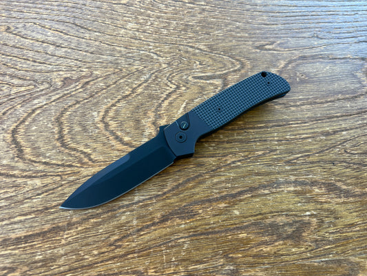 Pro-Tech Terzuola ATCF Operator MagnaCut Automatic Knife Black G-10 (3.5" DLC)