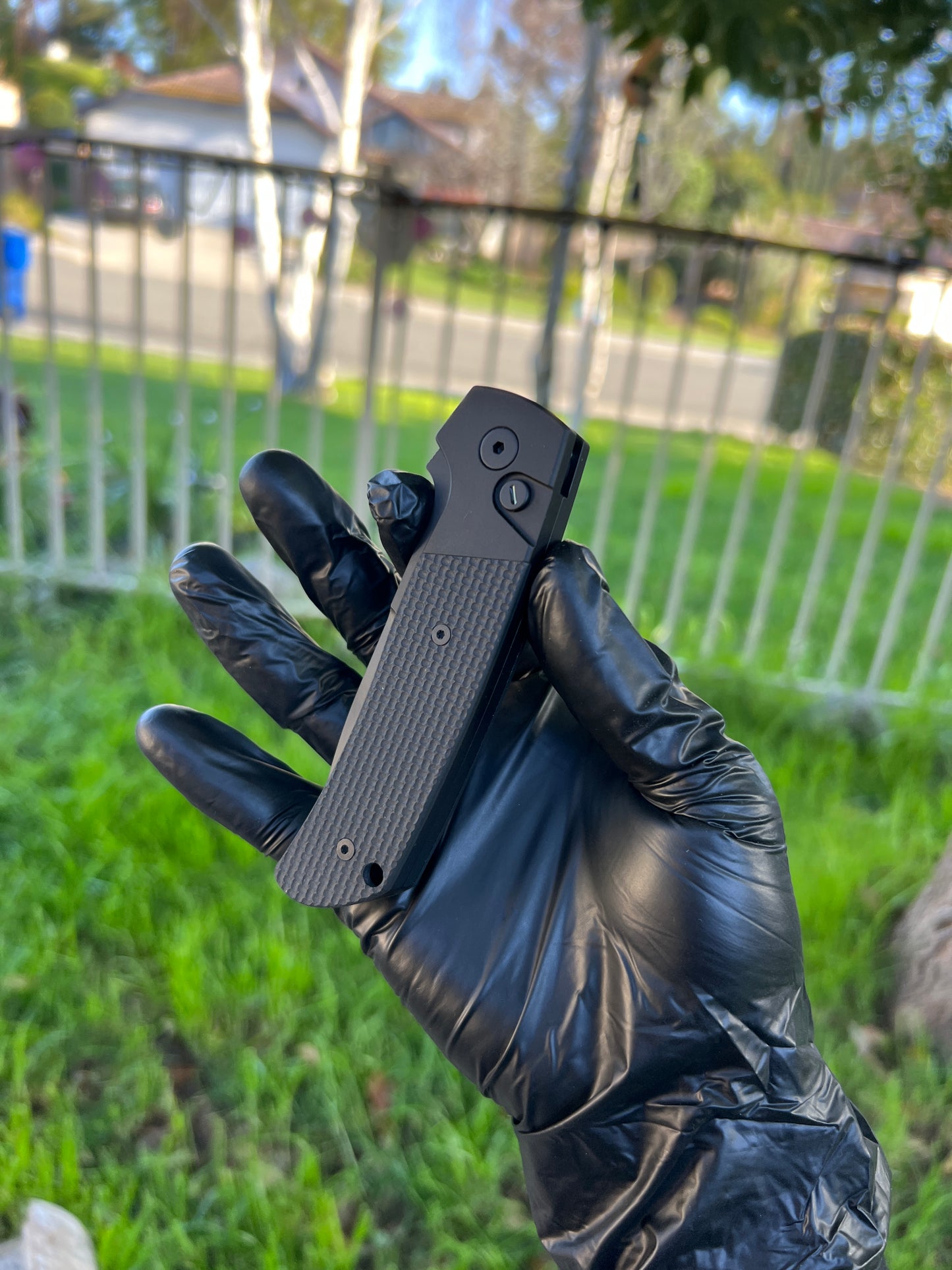 Pro-Tech Terzuola ATCF Operator MagnaCut Automatic Knife Black G-10 (3.5" DLC)