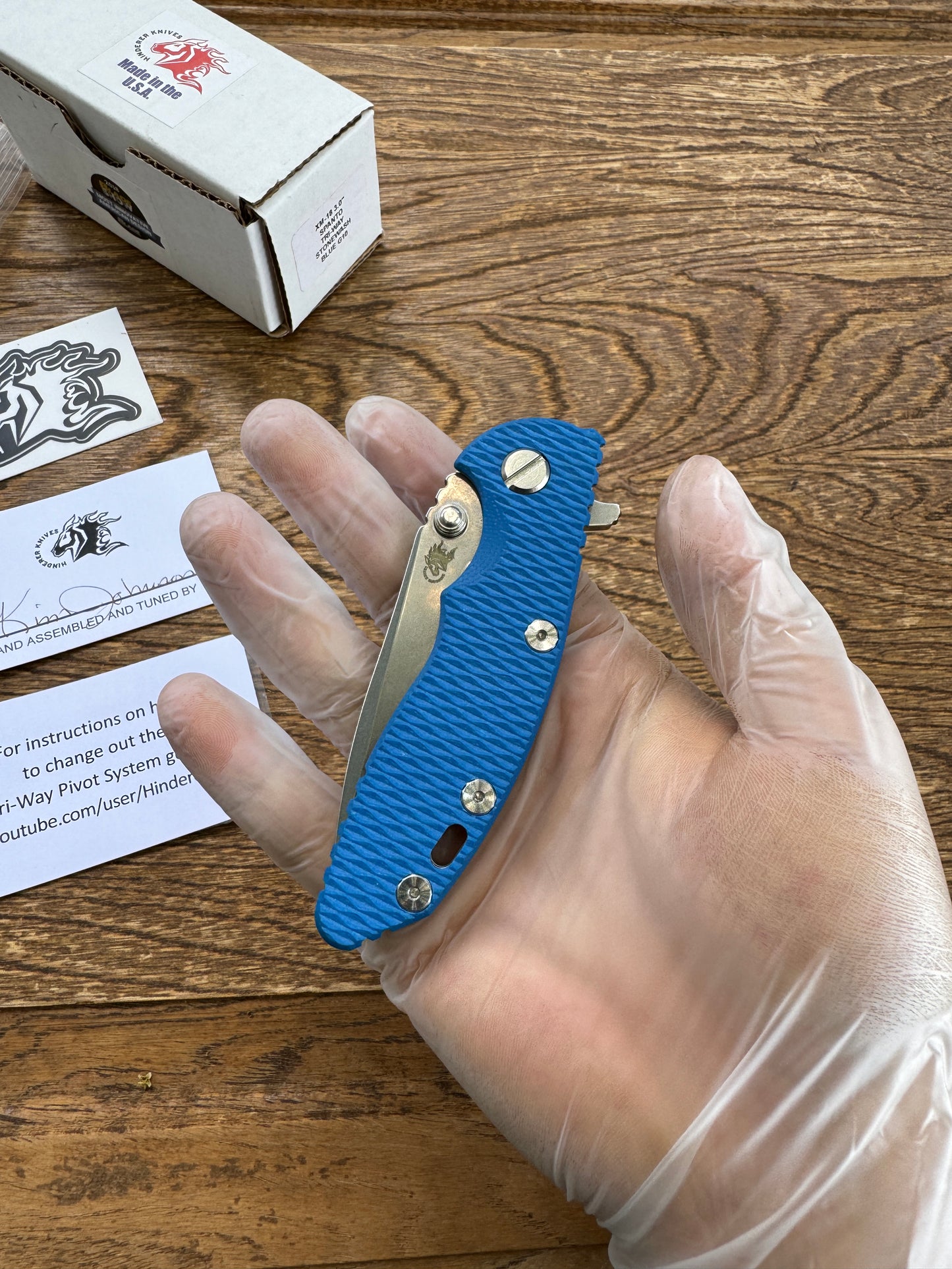 Rick Hinderer XM-18 3" Spanto Tri Way Pivot G-10 Flipper